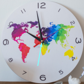 Center of a circle in real life is the cap nut that keep the hands in place in a clock