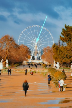 Center of a Ferris wheel