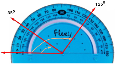 measuring angles with a protractor